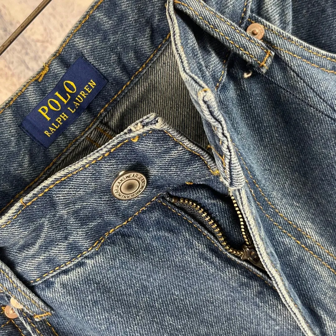 LF 117 🔘 𝐑𝐚𝐥𝐩𝐡𝐋𝐚𝐮𝐫𝐞𝐧 26SS Retro * Retro ，RRL 2026 ，Retro + ， ， Same Style Versatile 。 13.75oz ， ，100% ， 、 。 ， 、 ， Retro 。 Retro ， ， 。 ， ， ； ， ， 、 ， 。 ， 、 Breathable。 ， 、 、Authentic ， ， ， ， ！ Size：S M L XL（28.30.32.34） ：Blue